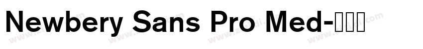 Newbery Sans Pro Med字体转换 Newbery Sans Pro Med字体转换